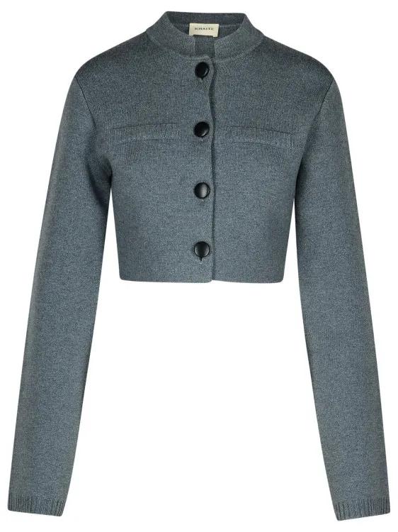 Khaite - Ello%27 Grey Wool Blend Jacket - Größe M - grau