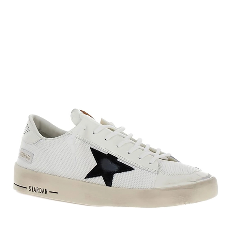 Golden Goose Low-Top-Sneaker Stardan Net Upper Shiny Leather Toe And Heel Suede Grey(Image 11)