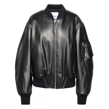 The Attico Anja Bomber Black