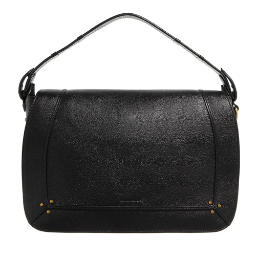 Jerome Dreyfuss Messenger Bag Pepito L Buffallo Noir Brass