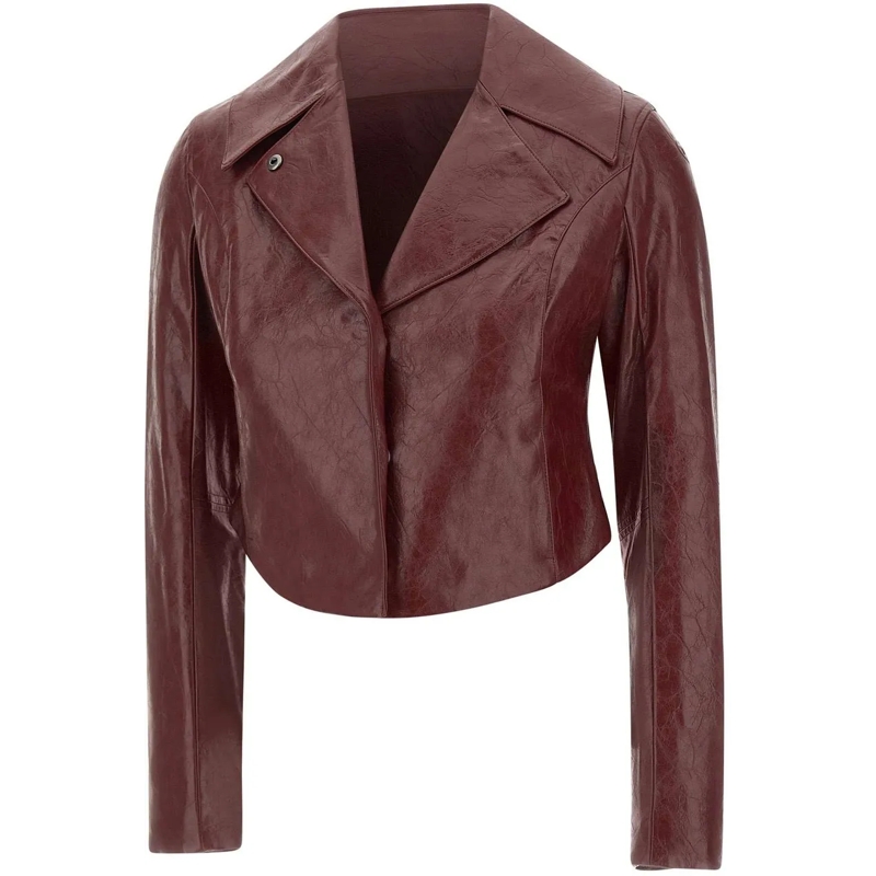 Diesel Veste en cuir Jackets Red rot