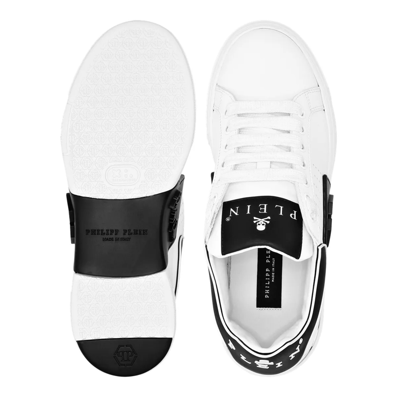 Philipp Plein Low-Top-Sneaker Lo-Top Turnschuhe Hexagon weiss(Image 4)