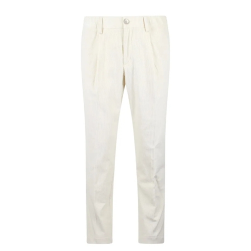 Herno Corduroy Chino Trousers White 