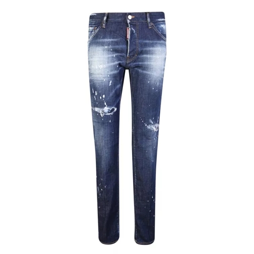 Dsquared2 Blue Cool Guy Paint Splatters Jeans Neutrals Jeans