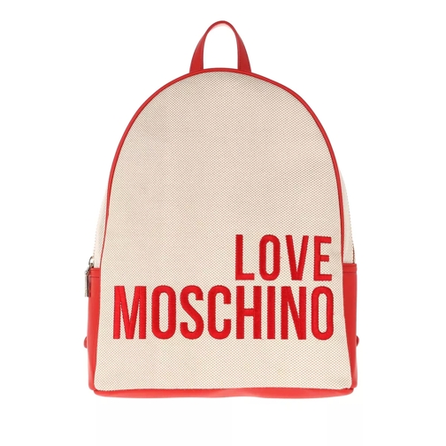 Love Moschino Canvas Bagpack Naturale Backpack