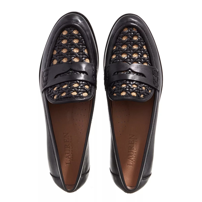 Lauren Ralph Lauren Loafer Wynnie Ii Flats Loafer Black Antique Ntrl(Image 4)