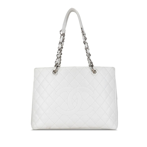 Chanel Sac à provisions 2011 Caviar Grand Shopping Tote weiß