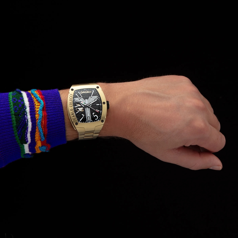 Carlo Colucci Automatikuhr Automatikuhr CC100 . gold(Image 2)