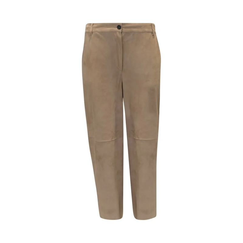 Antonelli  L8561n Beige Suede Roche Pants Brown
