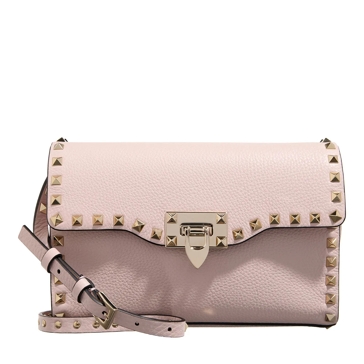 Valentino Garavani Small Shoulder Bag Rockstud Rose Quartz