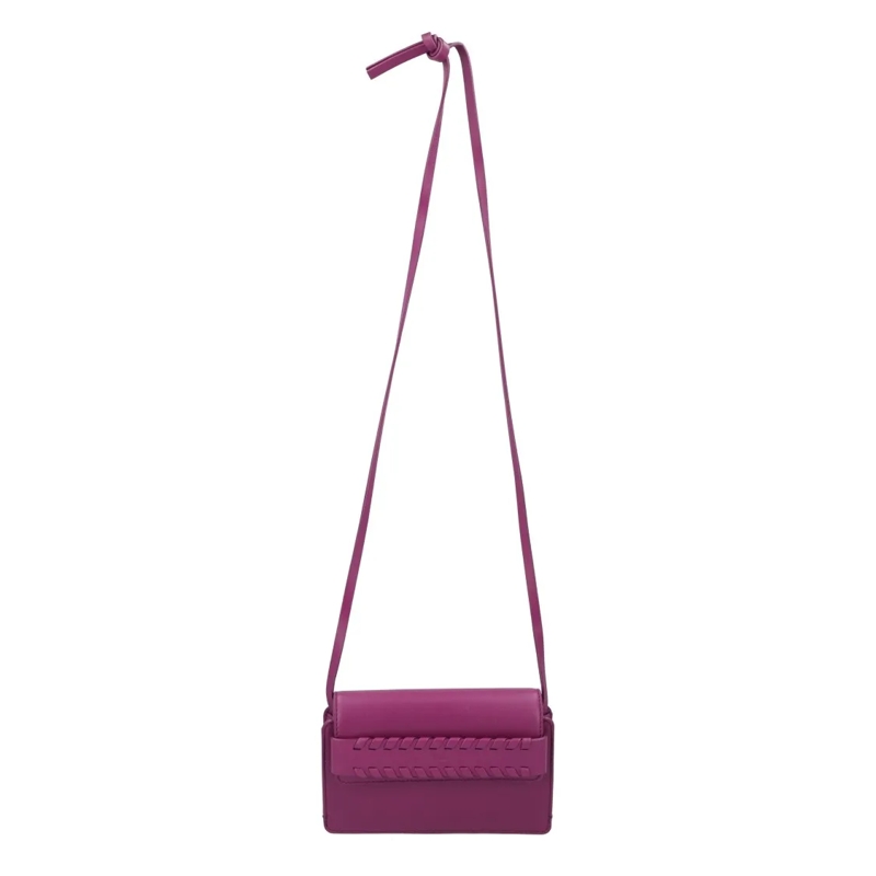 Chloé Schoudertas Shoulder Bag With Braided Detail Purple Purple