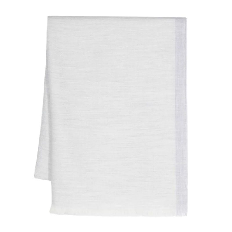 Eleventy Écharpe légère Generously Sized Textured Wool Scarf Grey