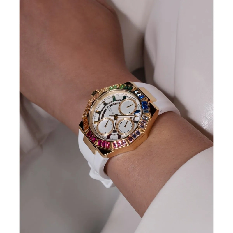 Guess Quarzuhr Quarz-Analoguhr Selene weiss(Image 3)