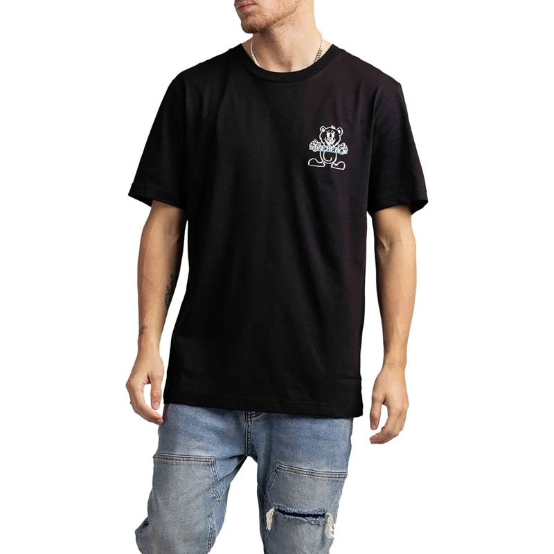 Iceberg T-Shirt 5D Bear T-Shirt Heren Zwart schwarz
