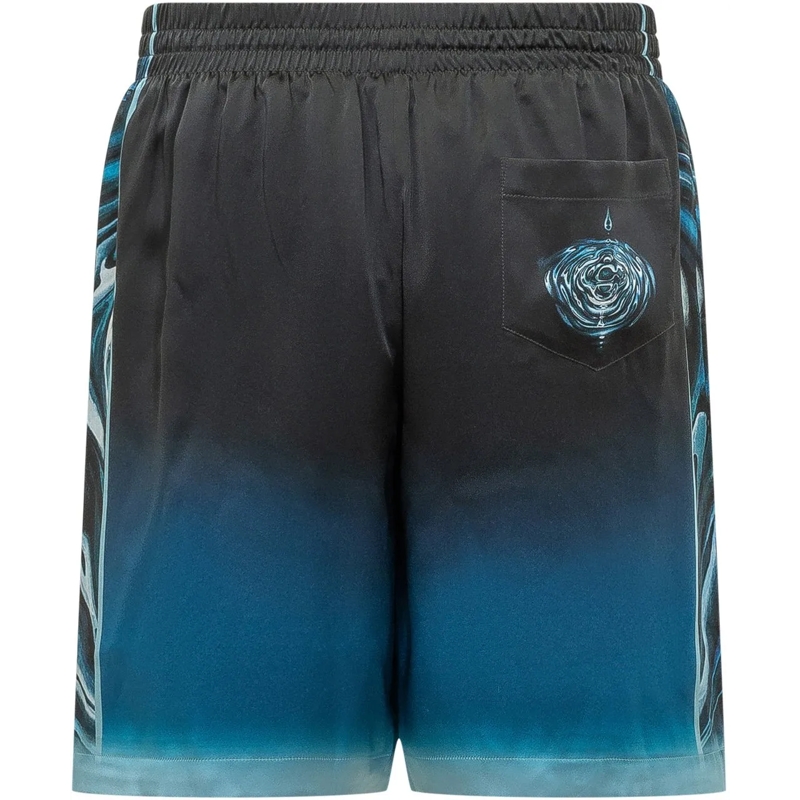 Casablanca  Shorts con Coulisse e Stampa Grafica dunkelblau(Image 2)