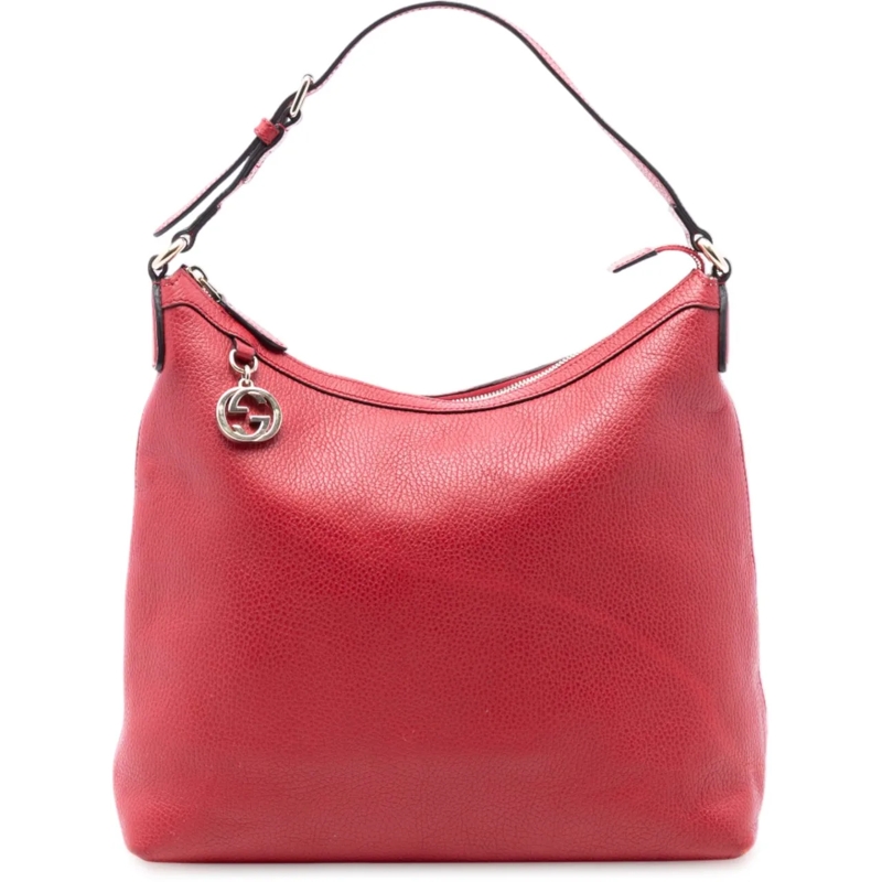 Gucci Shopper Leather GG Charm Tote rot