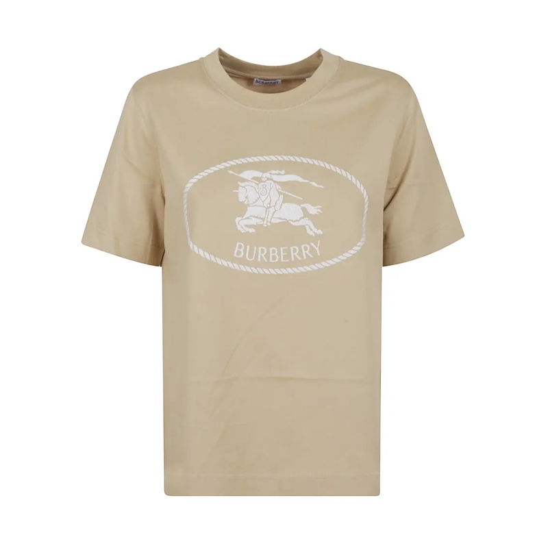 Burberry T-shirt Slim-Fit Cotton T-Shirt Neutrals