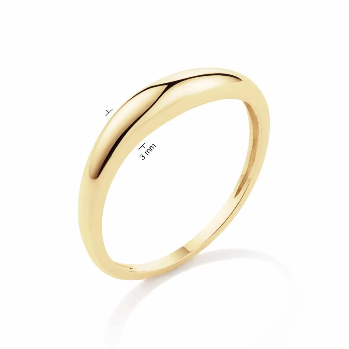 Thumbnail - Jackie Gold Ring - Lido 585 Gold Ring - Gr. 58 - in Gold - für Damen