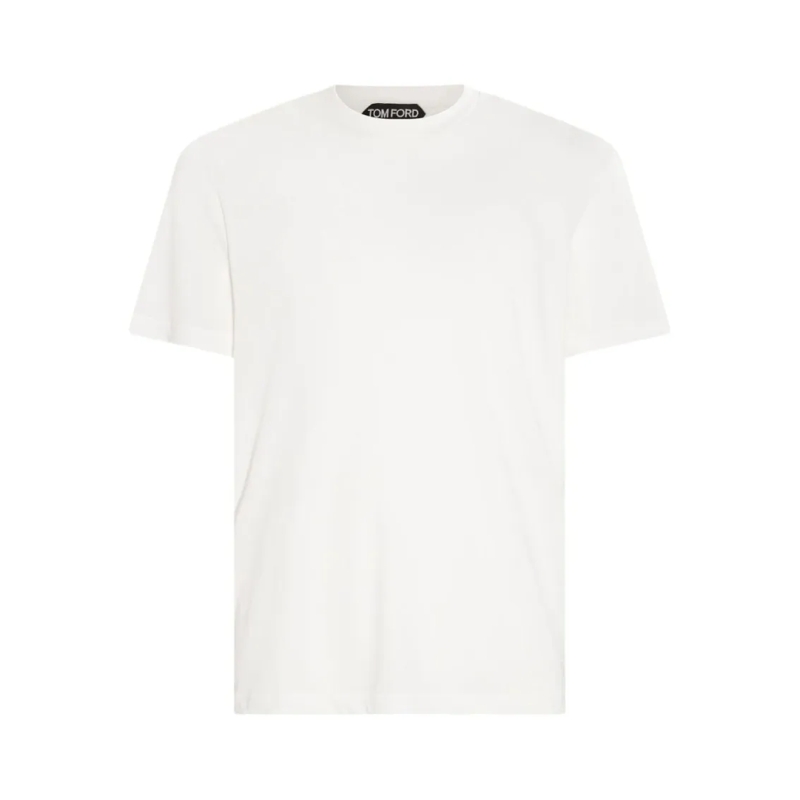 Tom Ford T-Shirt Crewneck T-Shirt In Soft Lyocell White