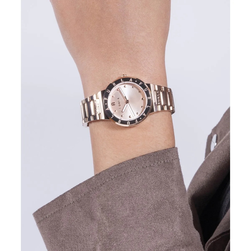Furla Quarzuhr Quarz Analog Uhr Furla Tortona rosa(Image 4)
