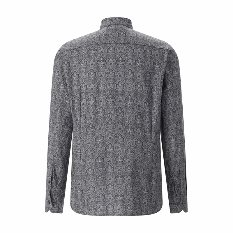 STENSTRÖMS Chemise Slim-Fit Hemd aus Baumwolle grau(Image 5)