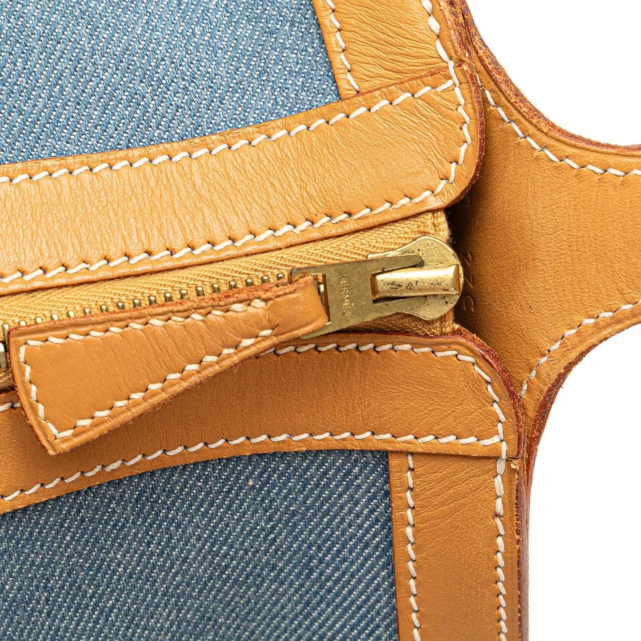 Thumbnail - Hermès Hobo Bags - Denim and Calfskin Sac Doremi 33 - Gr. unisize - in Blau - für Damen