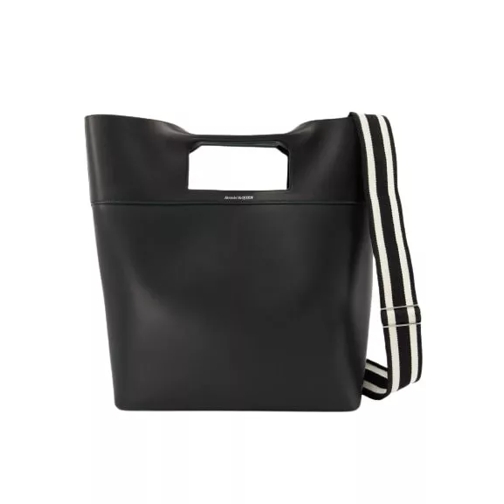 Alexander McQueen The Square Bow Ns Handbag  - Black - Leather Black Fourre-tout