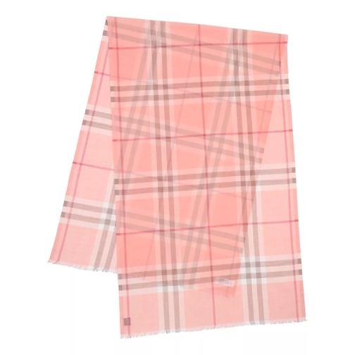 Burberry Lightweight Check Scarf Pink Wollen Sjaal