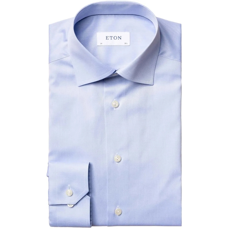 Eton  Eton  Lange Mouw Overhemden Blauw 3000 79511 21 blau