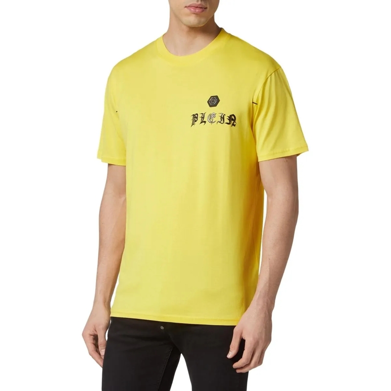 Philipp Plein T-Shirt T-Shirt Gothic Plein gelb(Image 5)