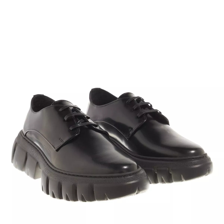 Womens black lace up 2024 loafers