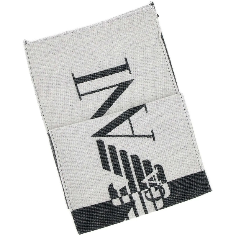 Emporio Armani Écharpe en laine Scarfs Black schwarz