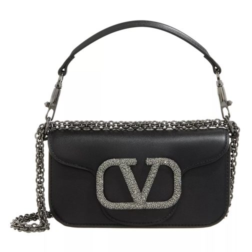 Valentino Garavani Loco Small Shoulder Bag For Woman Black Cartable