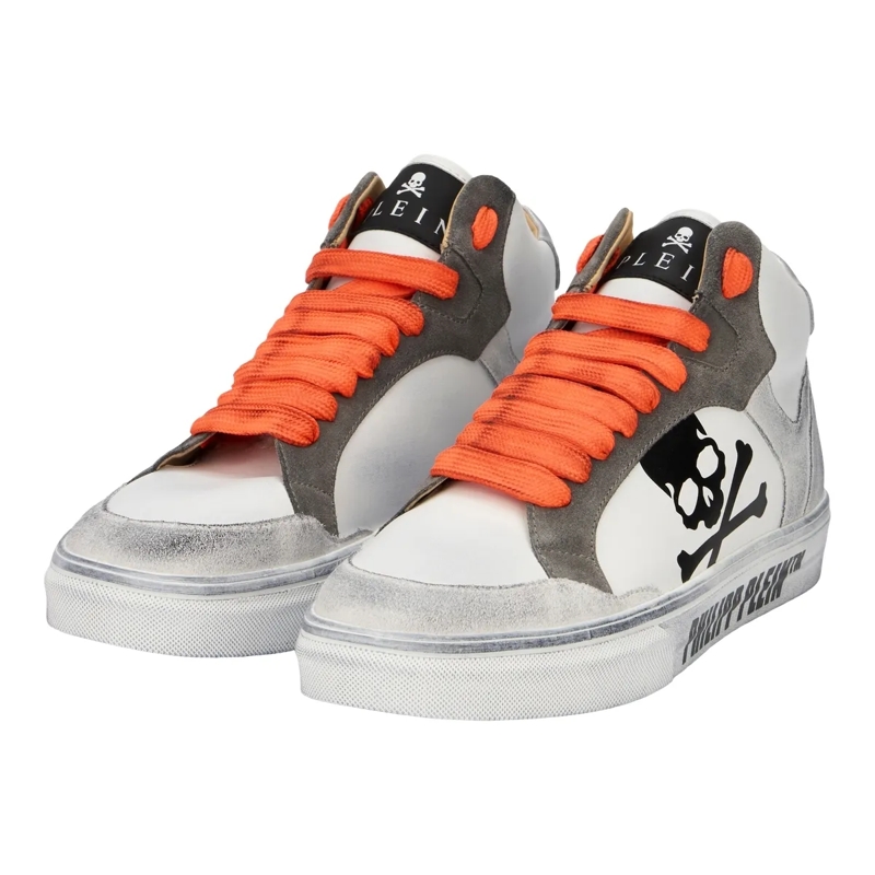 Philipp Plein Low-Top-Sneaker Hochwertige Turnschuhe Retrokickz weiss