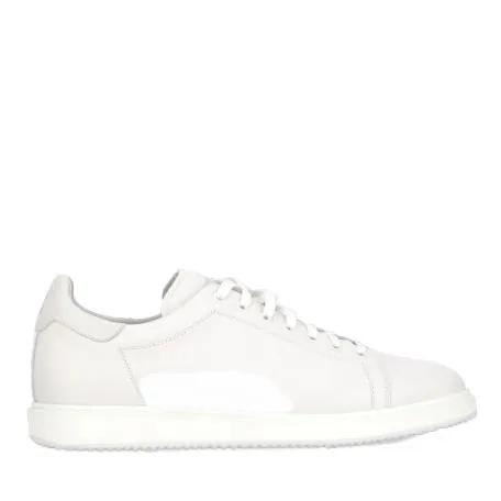 Brunello Cucinelli Low-Top Sneaker - Pebbled Leather Sneakers - Gr. 45 (EU) - in Weiß - für Damen