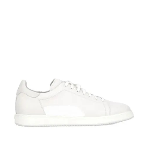 Brunello Cucinelli Pebbled Leather Sneakers White Low-Top Sneaker