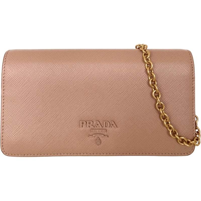 Prada Schultertasche Prada Wallet on Chain Mini Bandoliera Cipria rose