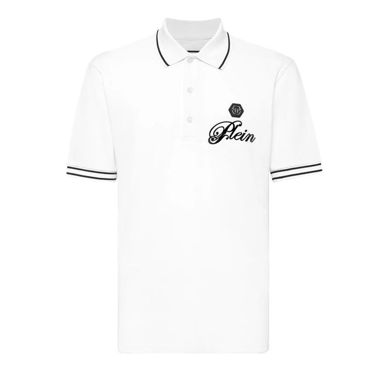 Philipp Plein Poloshirt Poloshirt Ss Signature weiss
