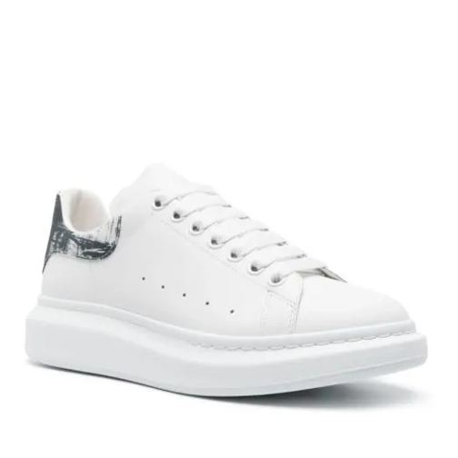 Alexander McQueen Oversized White Sneakers White lage-top sneaker