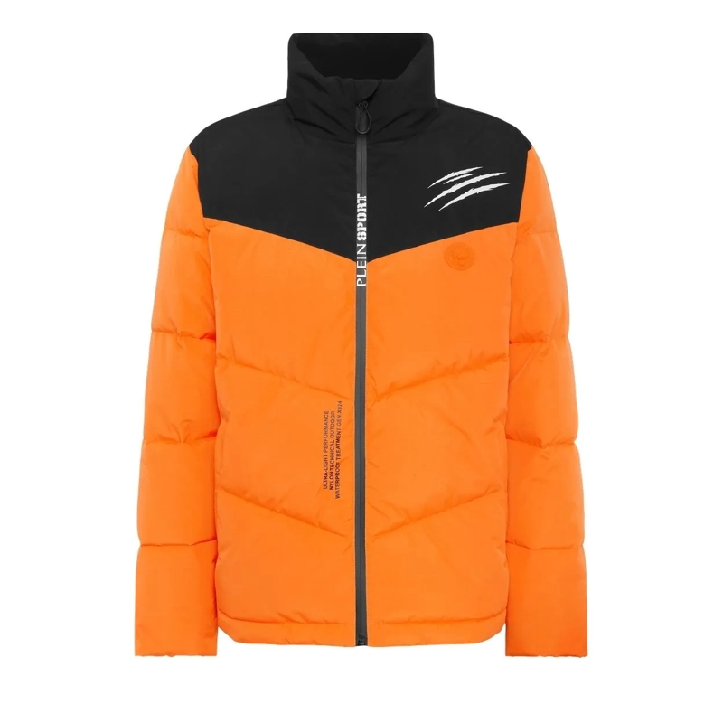 Plein Sport Übergangsjacke Puffer Jacket Scratch orange