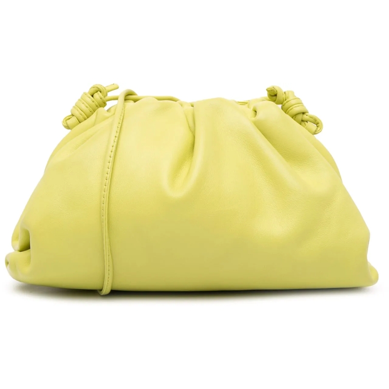 Bottega Veneta Schultertasche Lambskin The Mini Pouch Crossbody gelb
