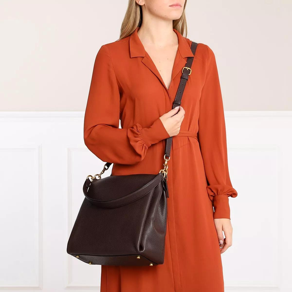 Coach Hobo bags Soft Pebble Leather Shay Shoulder Bag in rood
