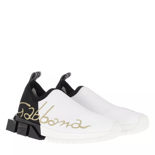 Dolce&Gabbana Sorrento Slip On Sneaker White/Black Low-Top Sneaker