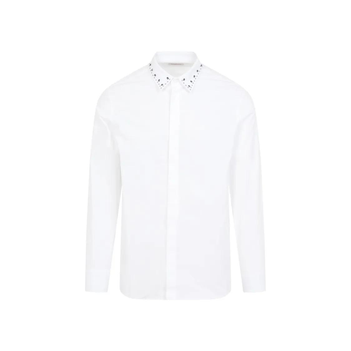 VALENTINO - White Cotton Shirt - Größe 41 - weiß