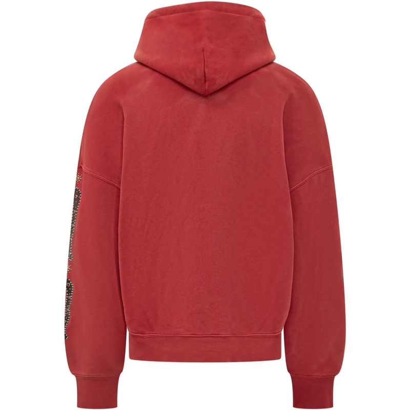 Amiri  Felpa Bones con Cappuccio e Tasche a Marsupio rot