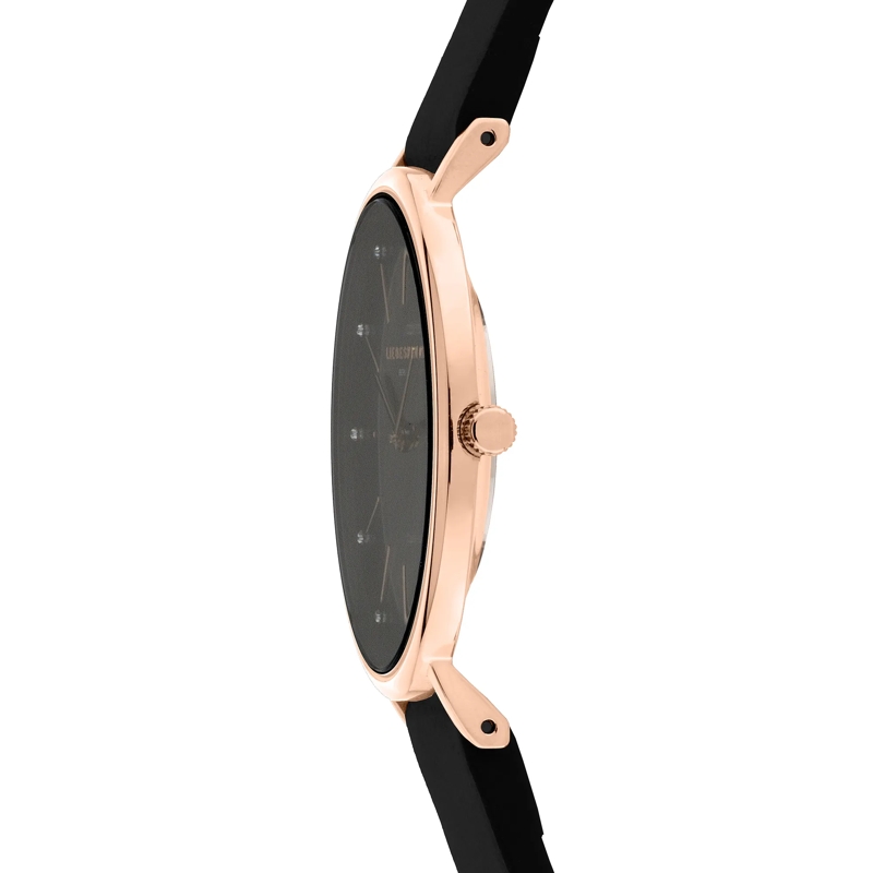 Liebeskind Berlin Quarzuhr Echtleder Clean Glamour schwarz(Image 4)