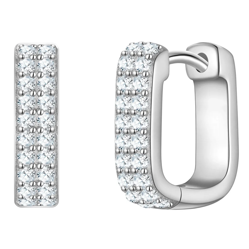 Glanzstücke München Ohrhänger Sterling Silber Creolen Zirkonia silber