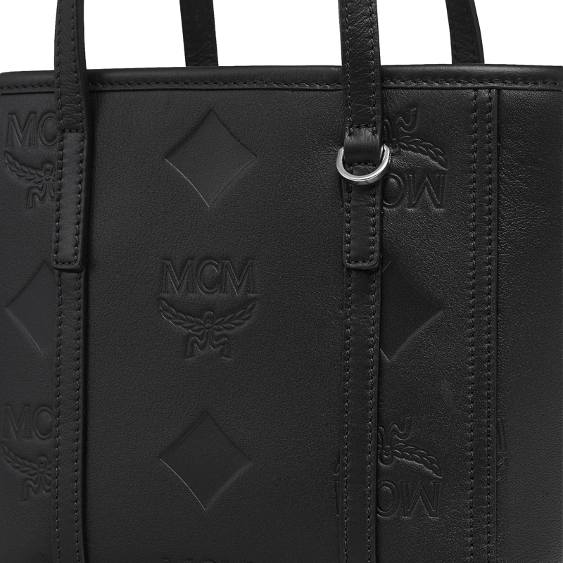 MCM Shopper Mcm Toni Lthr Shopper Mni Bk Black(Image 6)