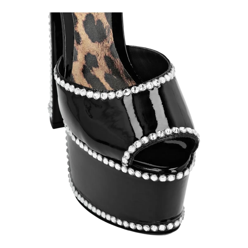 Philipp Plein Riemchensandalen Sandalen High Heels schwarz(Image 2)