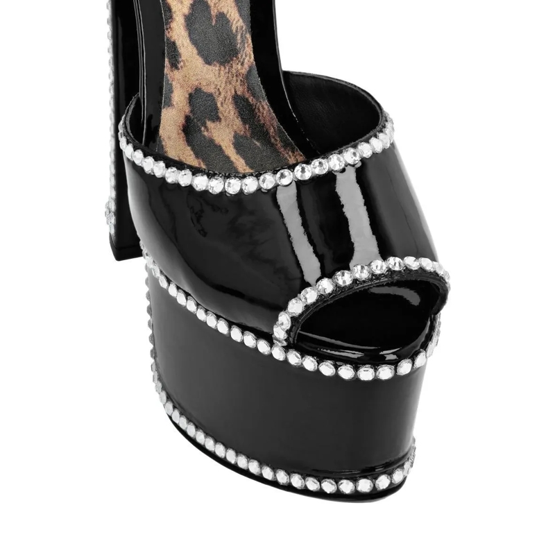 Philipp Plein Riemchensandalen Sandalen High Heels schwarz(Image 3)